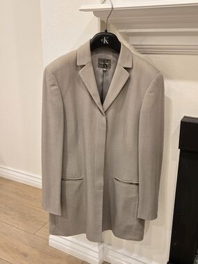 Brand New Calvin Klein Tailored Light Taupe Blazer